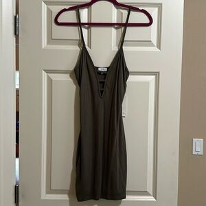 Bodycon Dress - Olive Green